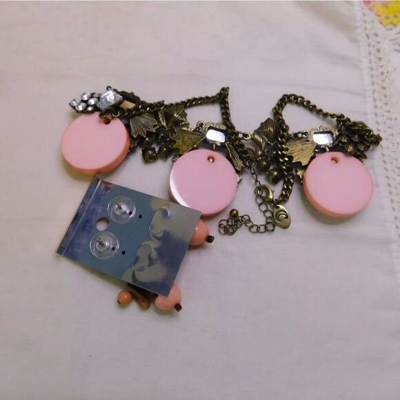 Charter Club Jeweled Statement Necklace and Earrings Set - Picture 4 of 5